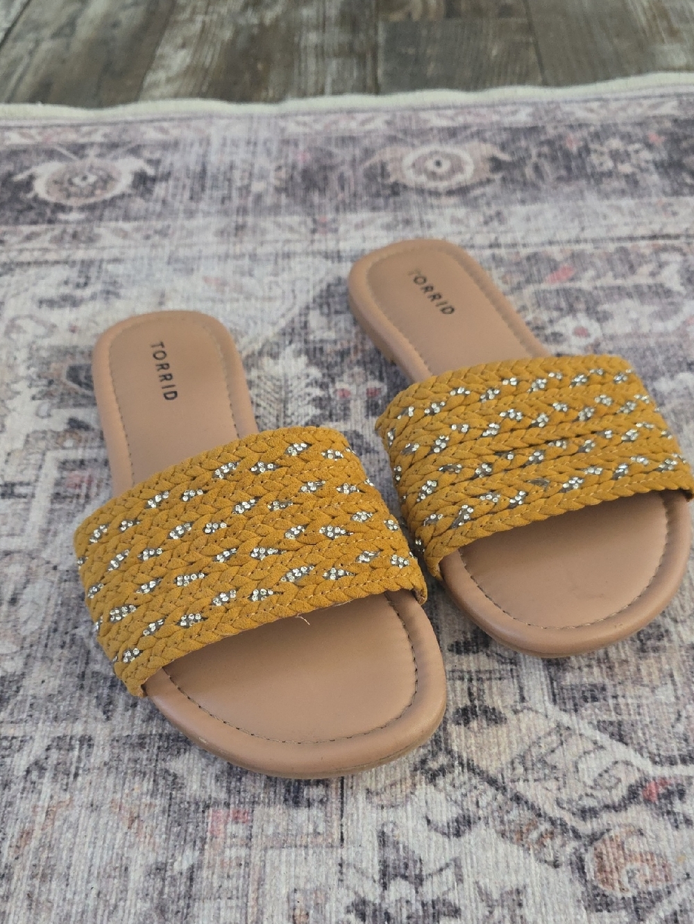 Torrid Mustard Braided Slide Sandals - Women's